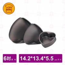 【三能】SN6914固定心型模(硬膜) 6吋