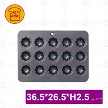 【三能】SN9306 小花蛋糕模15連(800系列不沾)