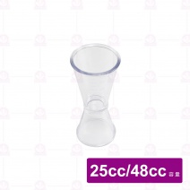 PC透明量酒器(大)-有刻度  刻度25/45cc