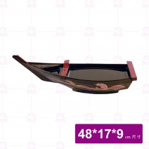 台製美耐皿便當盒-波浪(長方)