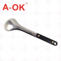 【A-OK】 304不銹鋼電木大菜匙(密) 26cm