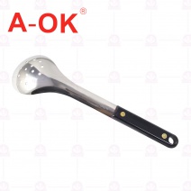 【A-OK】 304不銹鋼電木大菜匙(孔)  6.5x26cm