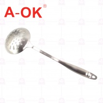 【A-OK】 304不銹鋼美人魚漏杓 杓口徑11.5 柄長27cm