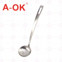【A-OK】火鍋杓小-(孔) 6.5x27cm/柄長21cm