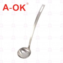 【A-OK】火鍋杓大-(孔) 杓口徑7.5 柄長25.5cm