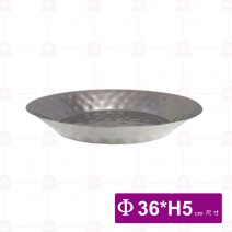 圓形不銹鋼水果盤 36xH5cm