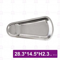 不鏽鋼扇形食物夾盤