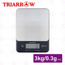 【三箭牌】電子料理秤3Kg/3g(黑)(BEB-3050)