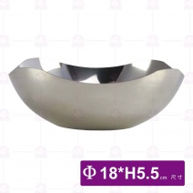 不鏽鋼簡約沙拉碗-Φ16xH5.5cm