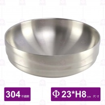 韓式304真空鍍鈦大碗(金)-Φ23xH8cm