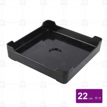 【組】不鏽鋼方形錘點盤 22cm加底座