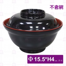  【LihTay】3048天井碗(蓋)(紅黑) (24入/盒)