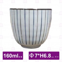藍線 湯吞杯-160ml/Φ7xH6.8cm