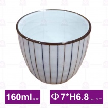 藍線 湯吞杯-160ml/Φ7xH6.8cm