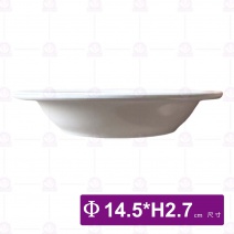 【LihTay】806沙拉盤(白)-Φ14.5xH2.7cm