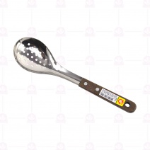 金龍 火鍋匙 長柄 (木柄大菜匙 孔)
