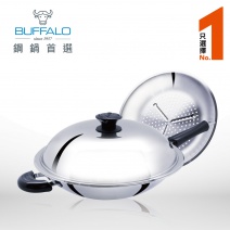 【BUFFALO牛頭牌】AA1C007新雅登炒鍋( 35cm