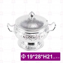 泰式鋁飯鍋(雙耳附蓋)-Φ19xH21cm