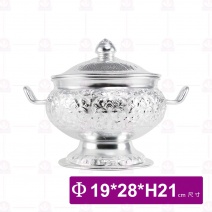 泰式鋁飯鍋(雙耳附蓋)-Φ19xH21cm