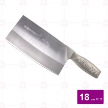 【富春刀具】六寸鋁柄銀鋼片刀 18cm