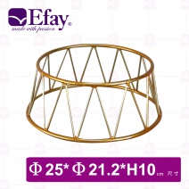【Efay】3D止滑圓展示架皇冠金色-4吋