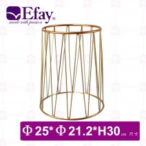 【Efay】3D止滑圓展示架皇冠金色-12吋