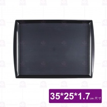 P-802-25 止滑托盤-黑 35x25x1.7cm
