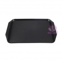 P802-17 PP信山托盤 點點-黑色 42.7x30xH3.5cm