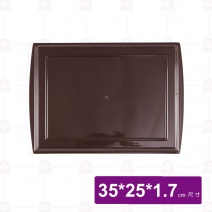 P-802-25 止滑托盤-咖啡 外徑35x25x1.7cm
