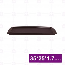 P-802-25 止滑托盤-咖啡 外徑35x25x1.7cm