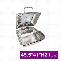 方型電磁爐全翻湯爐(玻璃蓋) 6L