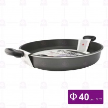 【EVERWARE】鐵鏟專用多功能不沾鍋(雙耳)-Φ40cm