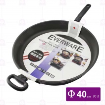 【EVERWARE】鐵鏟專用多功能不沾鍋(單把)-Φ40cm
