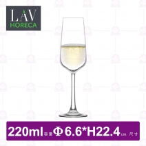 【LAV HORECA】A90671科爾馬細緻香檳杯(6入/盒)-220ml