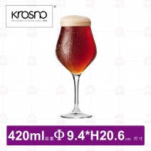 【KROSNO】K09714前衛創新水晶啤酒杯(4入/盒)-420ml