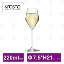 【KROSNO】K13520晨光水晶香檳杯(4入/盒)-220ml