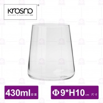 【KROSNO】K89453前衛創新平底杯(6入/盒)-430ml