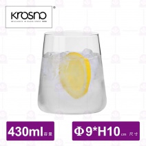 【KROSNO】K89453前衛創新平底杯(6入/盒)-430ml