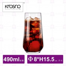 【KROSNO】K89415華麗平底高球杯(6入/盒)-490ml
