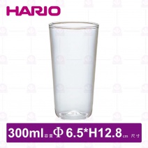 【HARIO】H29215日製耐熱薄吹平底杯(6入/盒)-300ml