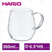 【HARIO】H19759日製耐熱圓型馬克杯(2入/盒)-360ml