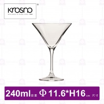 【KROSNO】K29354前衛創新水晶馬丁尼杯(6入/盒)-240ml