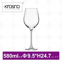 【KROSNO】K87398華麗水晶高腳杯(6入/盒)-580ml