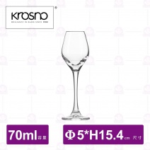 【KROSNO】K89743華麗水晶高腳烈酒杯(6入/盒)-70ml