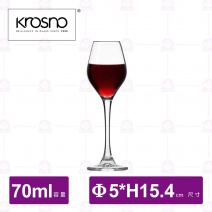【KROSNO】K89743華麗水晶高腳烈酒杯(6入/盒)-70ml