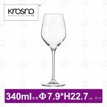 【KROSNO】K89149華麗水晶白酒杯(6入/盒)-340ml
