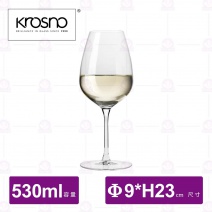 【KROSNO】K47532聖潔典雅水晶白酒杯(6入/盒)-530ml
