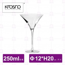 【KROSNO】K48720聖潔典雅水晶馬丁尼杯(6入/盒)-250ml