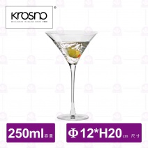 【KROSNO】K48720聖潔典雅水晶馬丁尼杯(6入/盒)-250ml