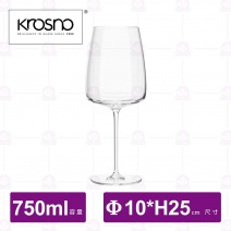 【KROSNO】K15838摩登水晶紅酒杯(4入/盒)-750ml